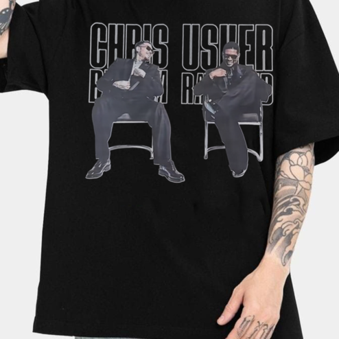 Chris Brown & Usher R&B Tour 2026 Vintage Graphic Tee