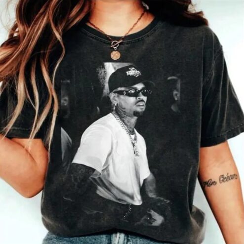 Vintage Chris Brown Graphic Tee | Retro R&B Tour Concert Shirt