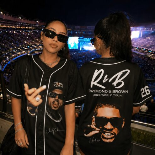 Raymond & Brown 2026 World Tour Baseball Jersey | R&B Concert Merch