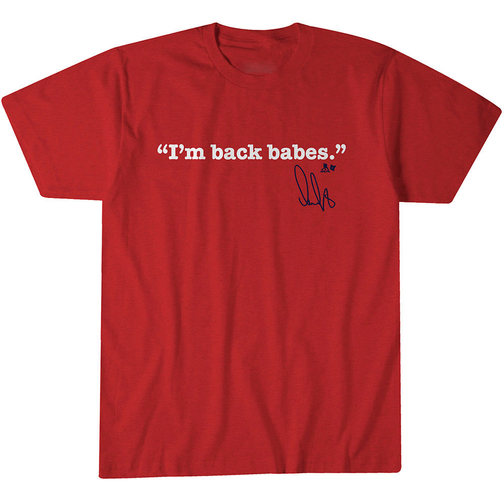 I'm Back Babes Graphic Tee | Red Statement T-Shirt