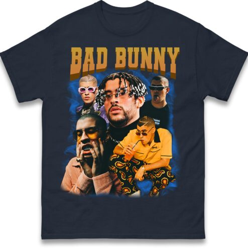 Bad Bunny Vintage Bootleg Rap Tee | 90s Style Graphic T-Shirt