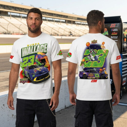Bubba Wallace 23 Space Jam 30th Anniversary Graphic Tee