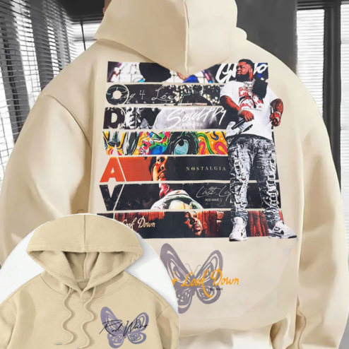 Rod Wave Nostalgia Tour Hoodie | Retro Butterfly Streetwear Sweatshirt