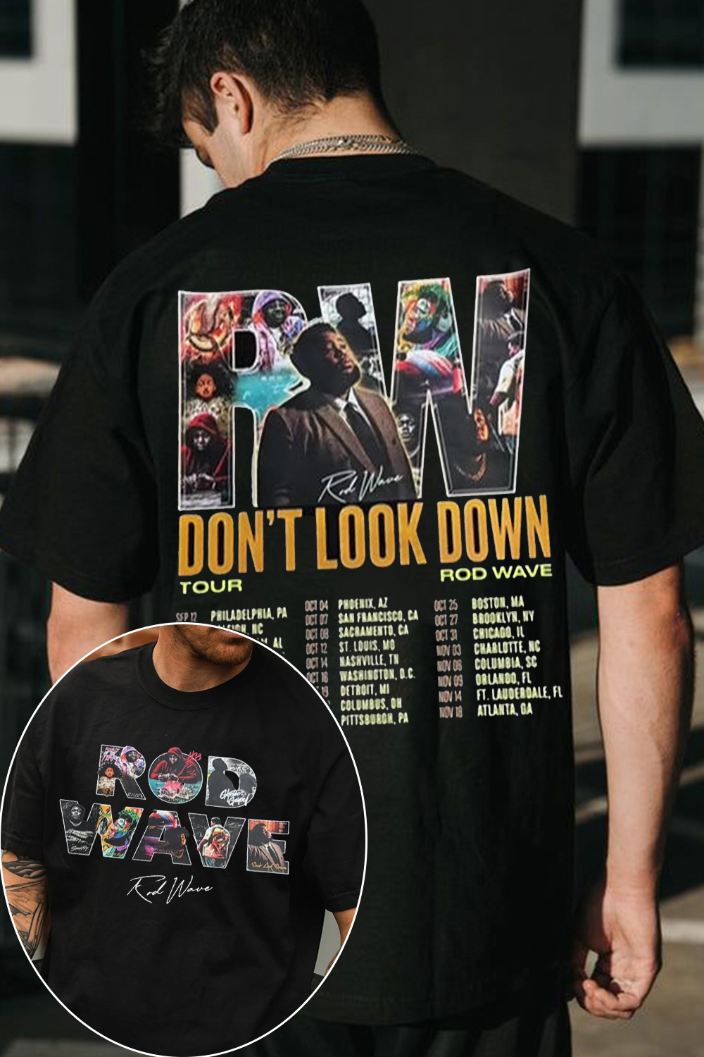 Rod Wave Don't Look Down Tour Shirt | Vintage Bootleg Rap Tee