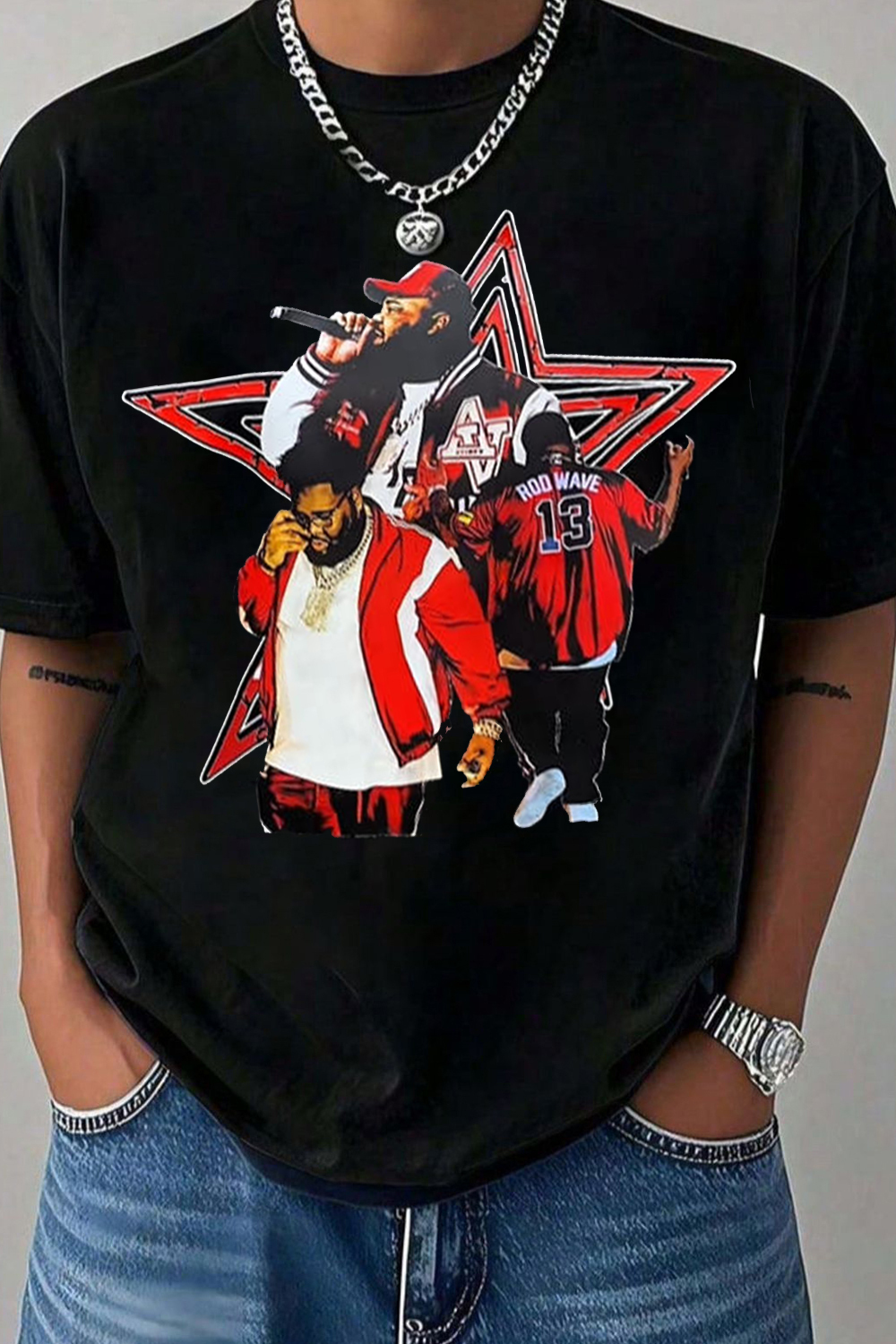 Rod Wave Vintage Bootleg Rap Tee | Don't Look Down Tour Shirt