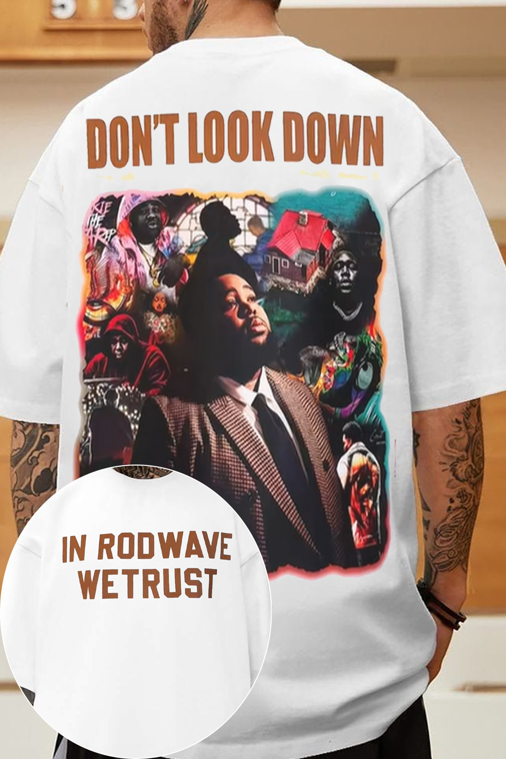 Rod Wave Don't Look Down Shirt - Vintage Bootleg Rap Tee