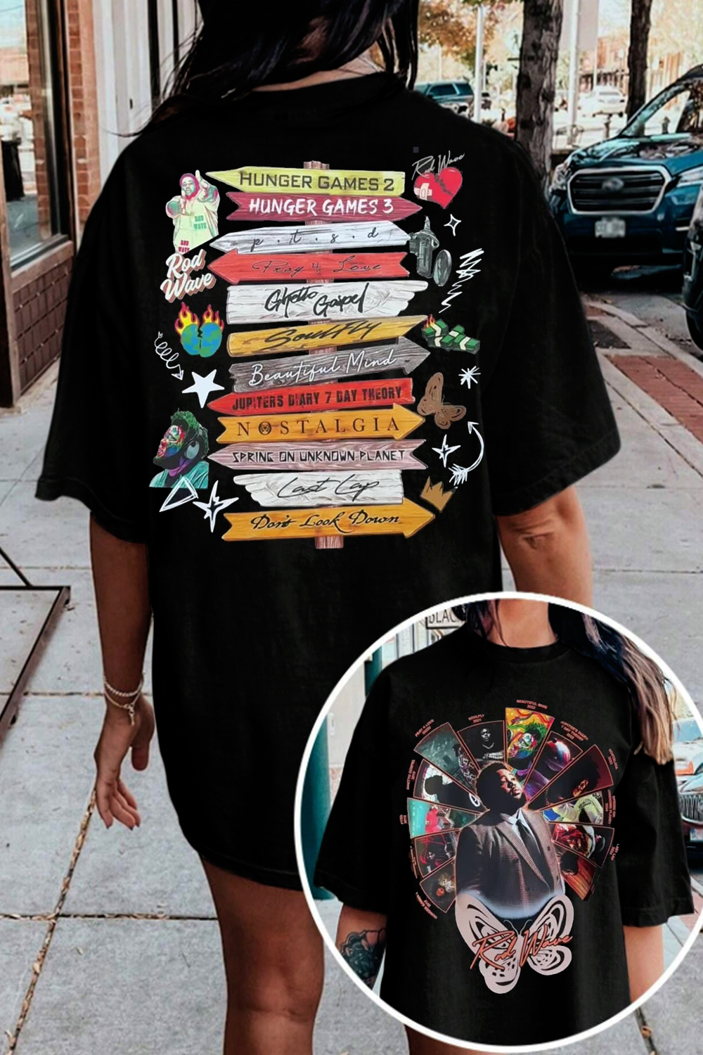Rod Wave Albums Tour Graphic Shirt | Vintage Rap Tee