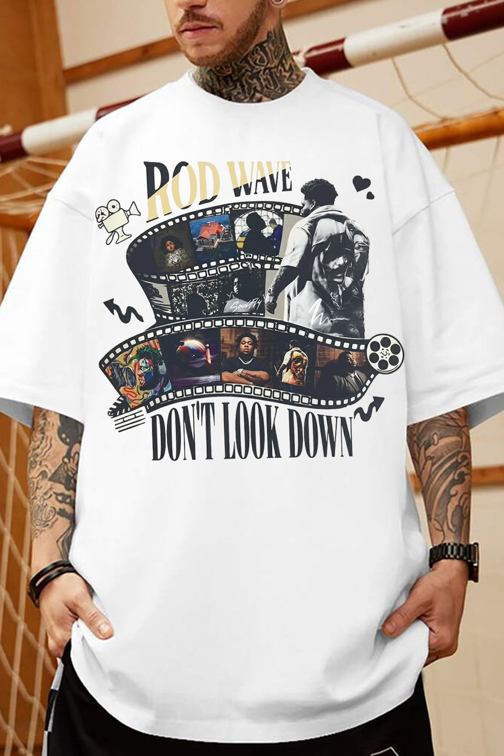 Rod Wave Don't Look Down Vintage Rap Tee | Graphic Streetwear Shirt
