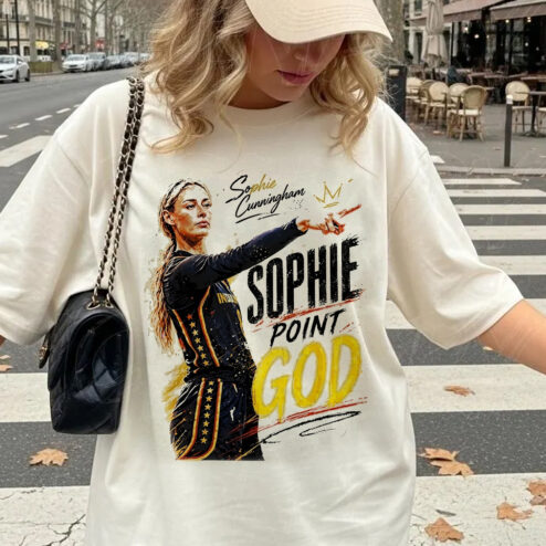 Sophie Cunningham Point God Vintage Graphic Tee | WNBA Fan Apparel