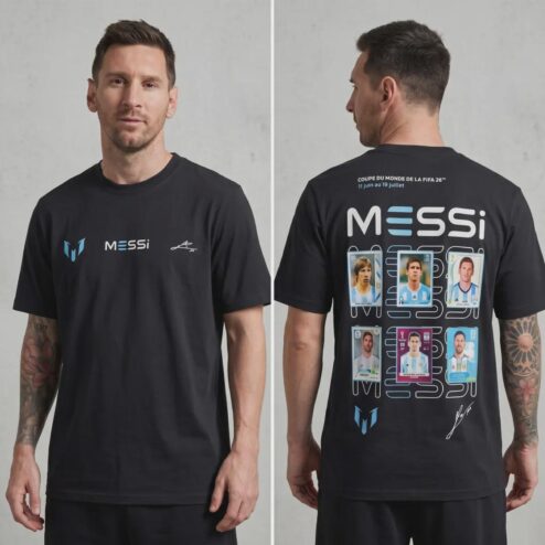Lionel Messi 2026 World Cup Commemorative Trading Card T-Shirt