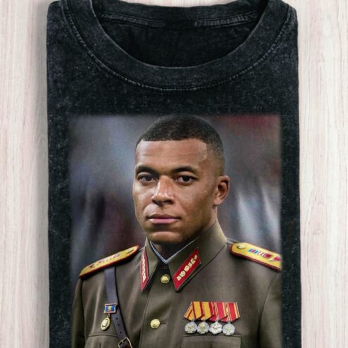 Vintage Kylian Mbappé General Meme Shirt - Funny Football Fan Tee