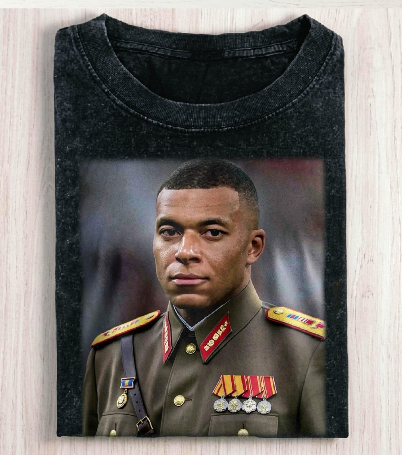 Vintage Kylian Mbappé General Meme Shirt - Funny Football Fan Tee