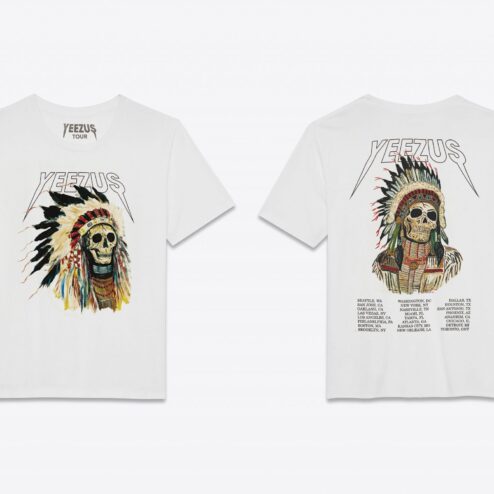 Vintage Yeezus Tour Shirt | Skull Graphic Kanye West Tribute Tee