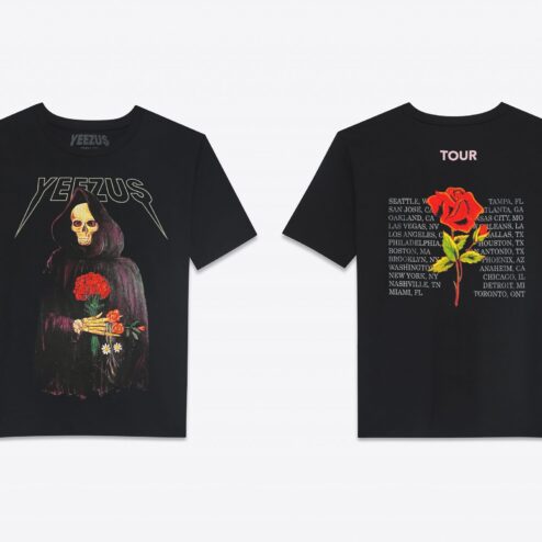 YEEZUS Tour Grim Reaper Graphic Tee | Vintage Rap Concert Shirt