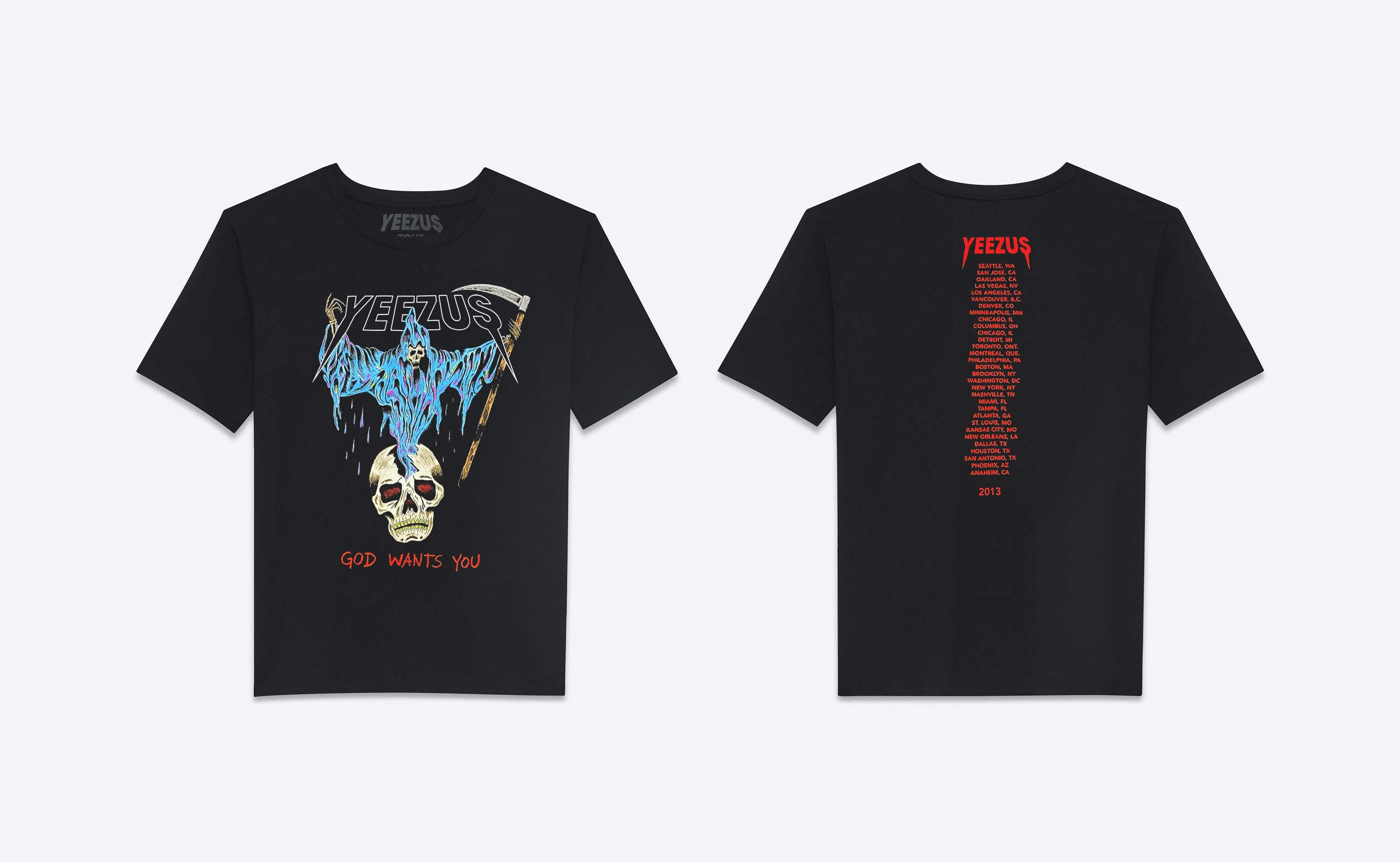 Yeezus God Wants You T-Shirt | Vintage Graphic Rap Tour Tee