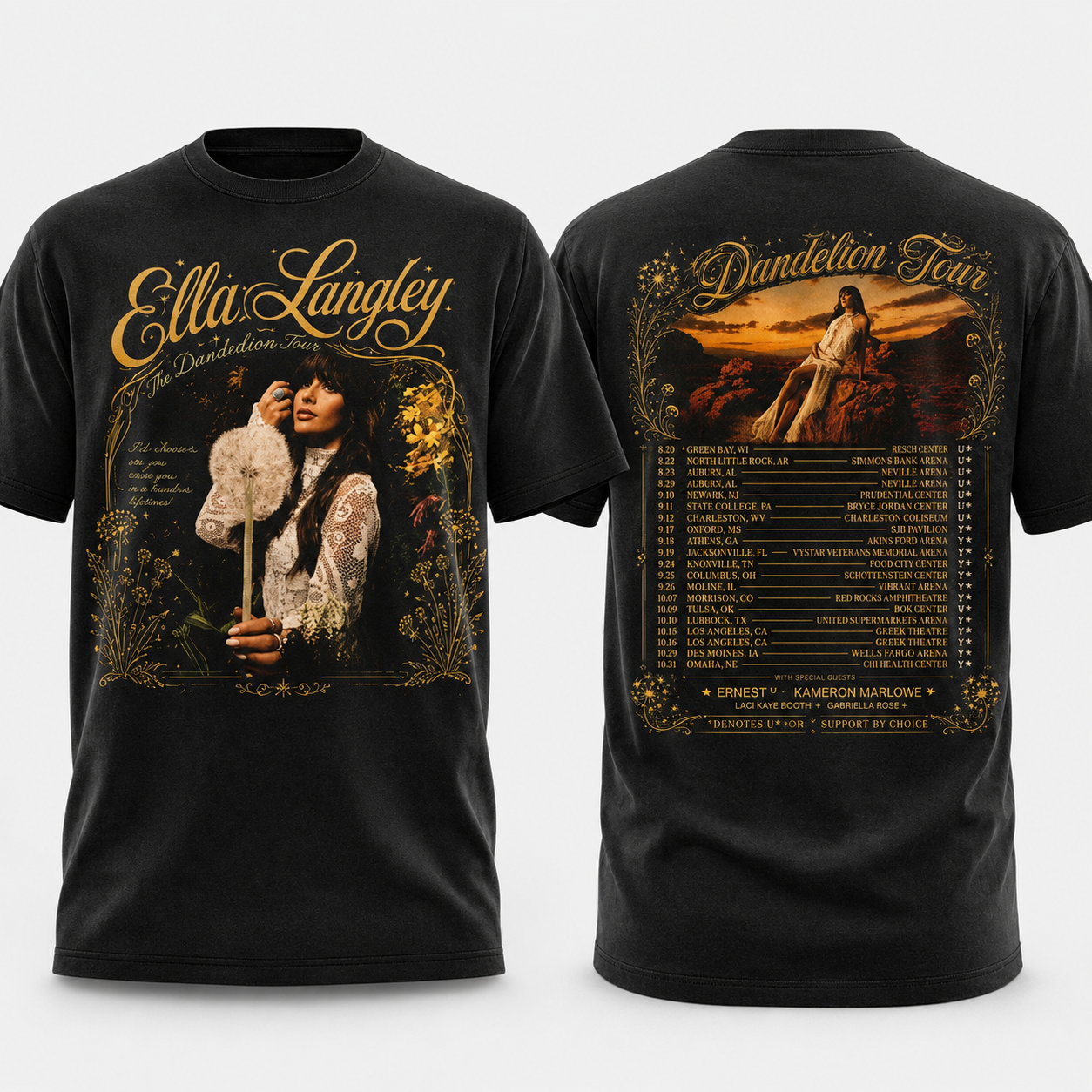 Ella Langley Dandelion Tour 2026 Shirt | Vintage Concert Tee