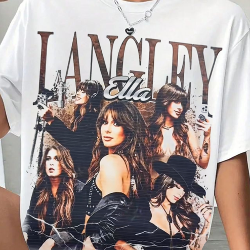 Ella Langley Vintage Bootleg Tee | Dandelion Tour Concert Shirt
