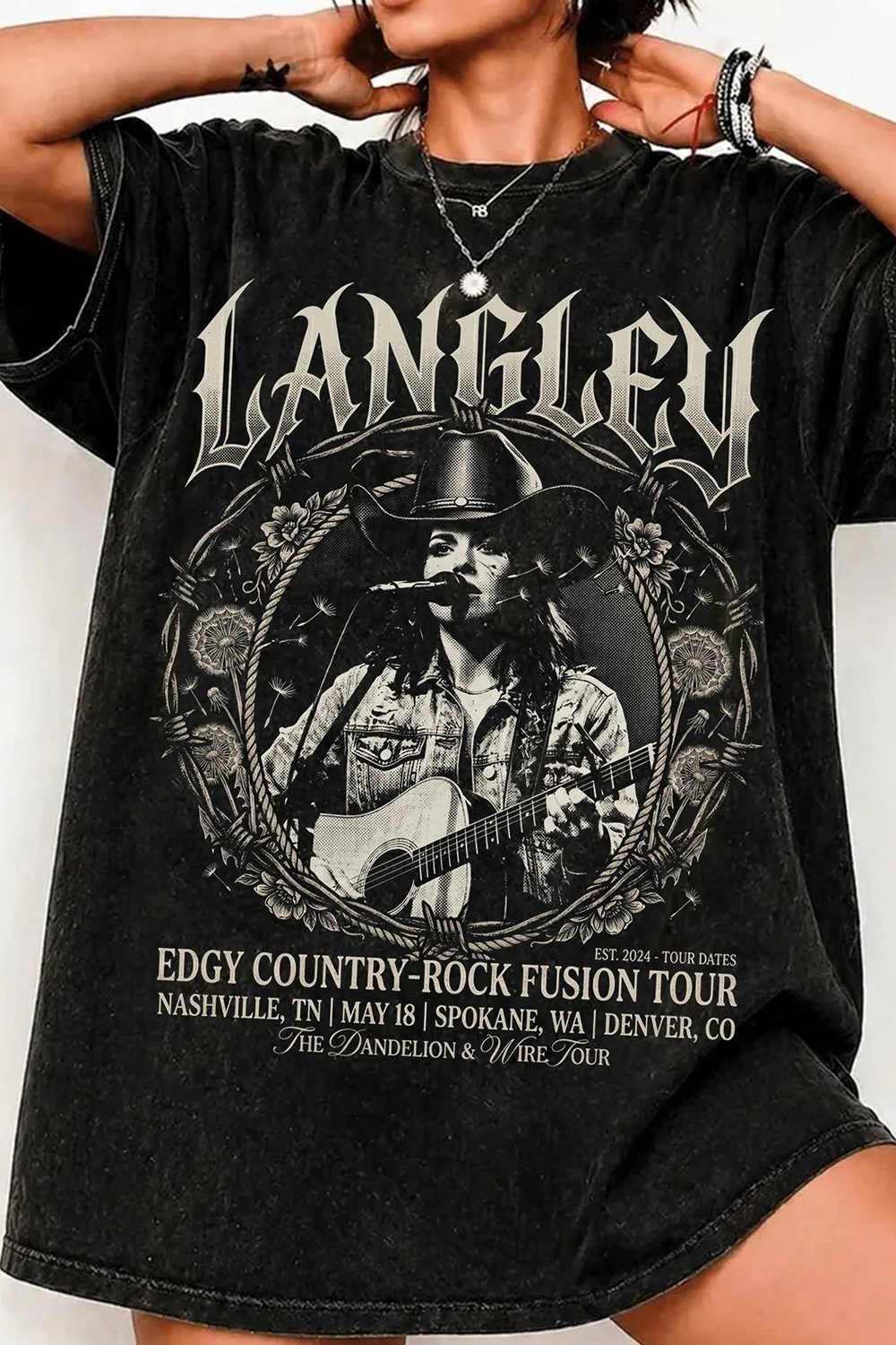 Vintage Country-Rock Graphic Tee | Dandelion & Wire Tour Shirt