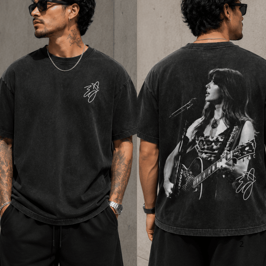 Zach Bryan Vintage Signature Graphic T-Shirt - Oversized Concert Tee