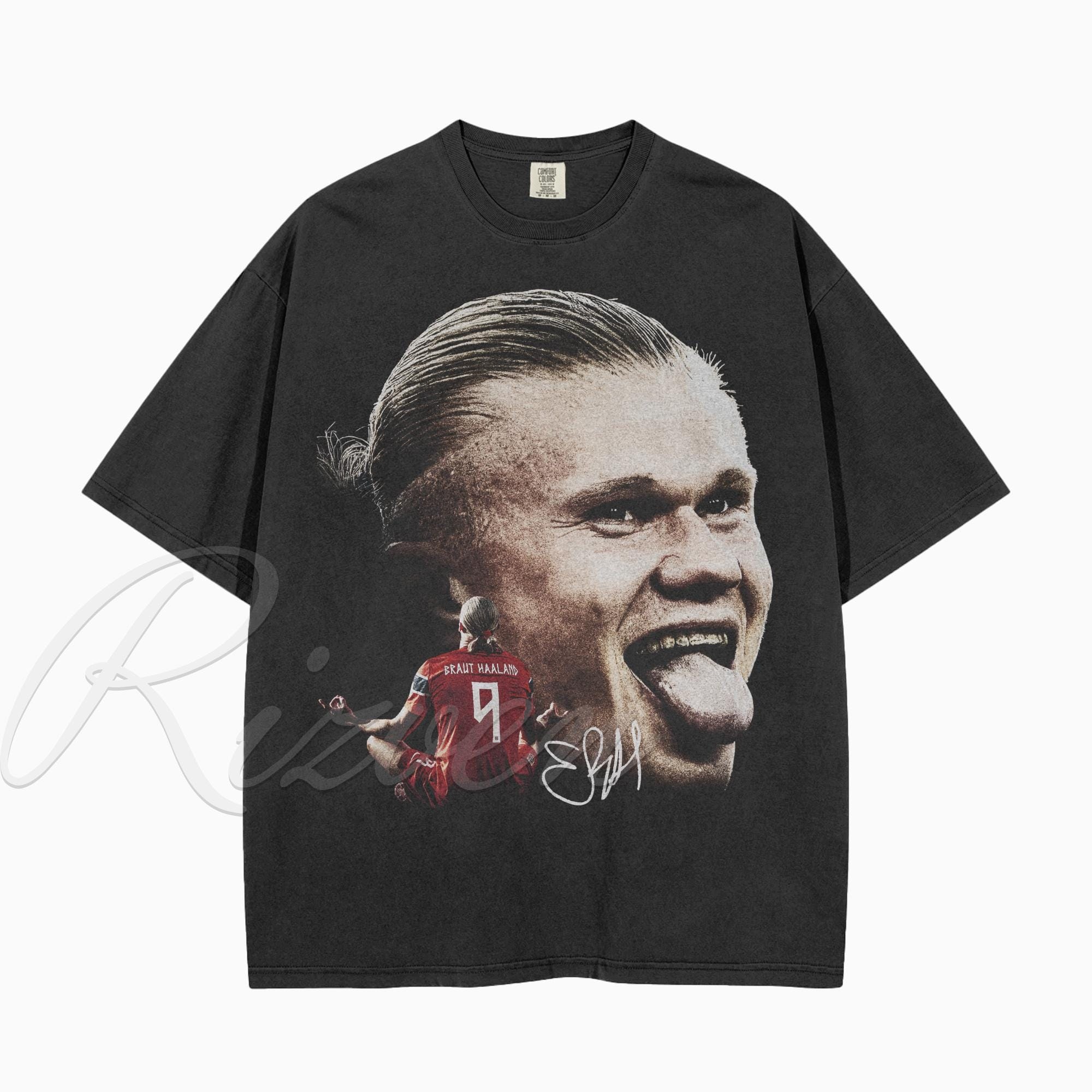Vintage Erling Haaland Graphic T-Shirt | Retro Soccer Fan Tee