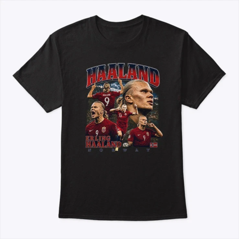 Erling Haaland Norway Shirt Vintage 90s Bootleg Tee