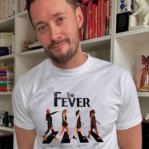 Indiana Fever Abbey Road Graphic Tee | WNBA Basketball Fan Shirt