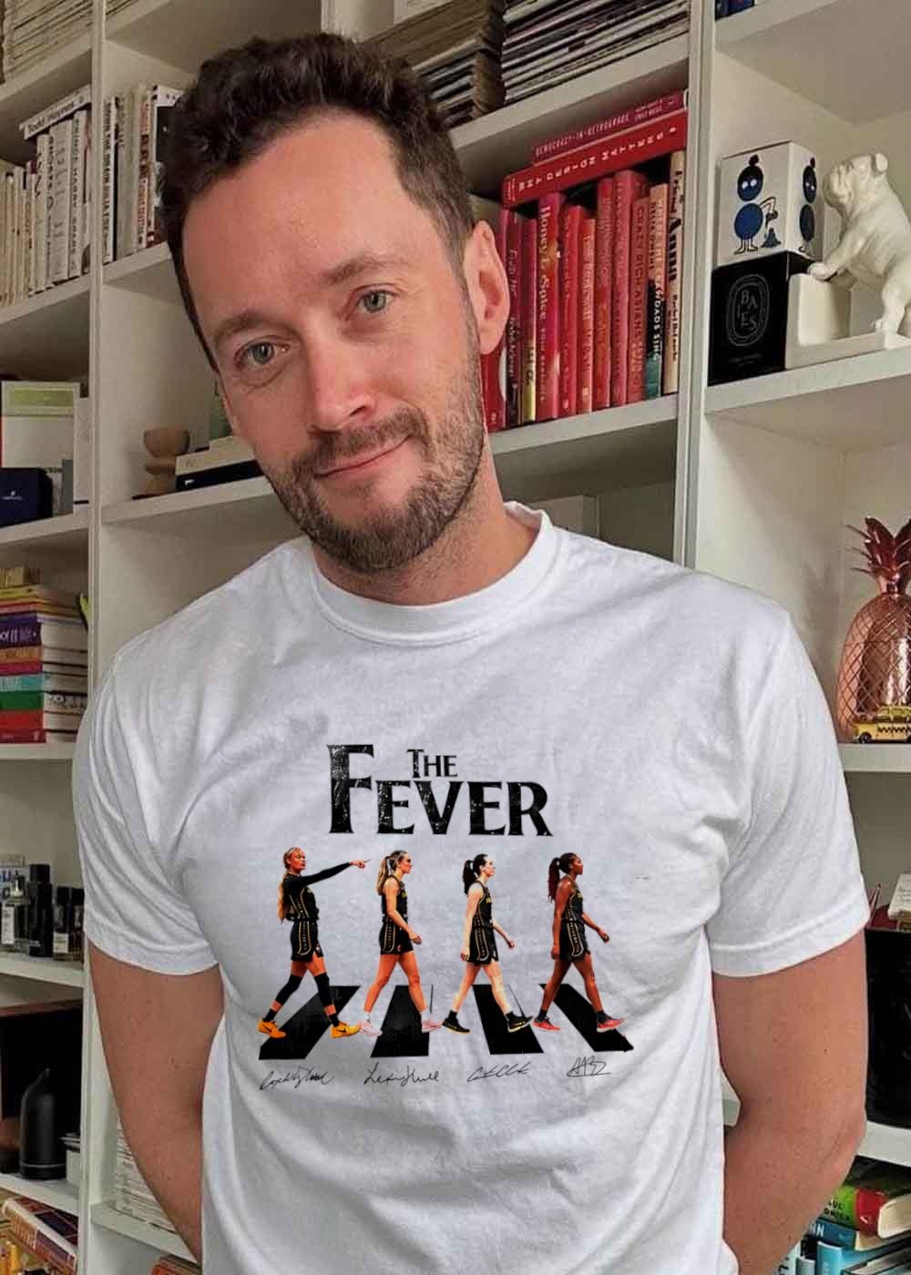 Indiana Fever Abbey Road Graphic Tee | WNBA Basketball Fan Shirt