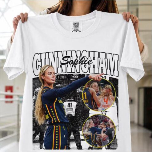 Sophie Cunningham Basketball Shirt, Comfort Colors POINTING Meme Graphic Tee, Sophie Cunningham Fan Gift