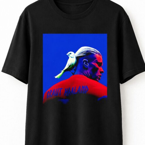 Braut Haaland Graphic Art T-Shirt | Norway 2026 Soccer Fan Tee