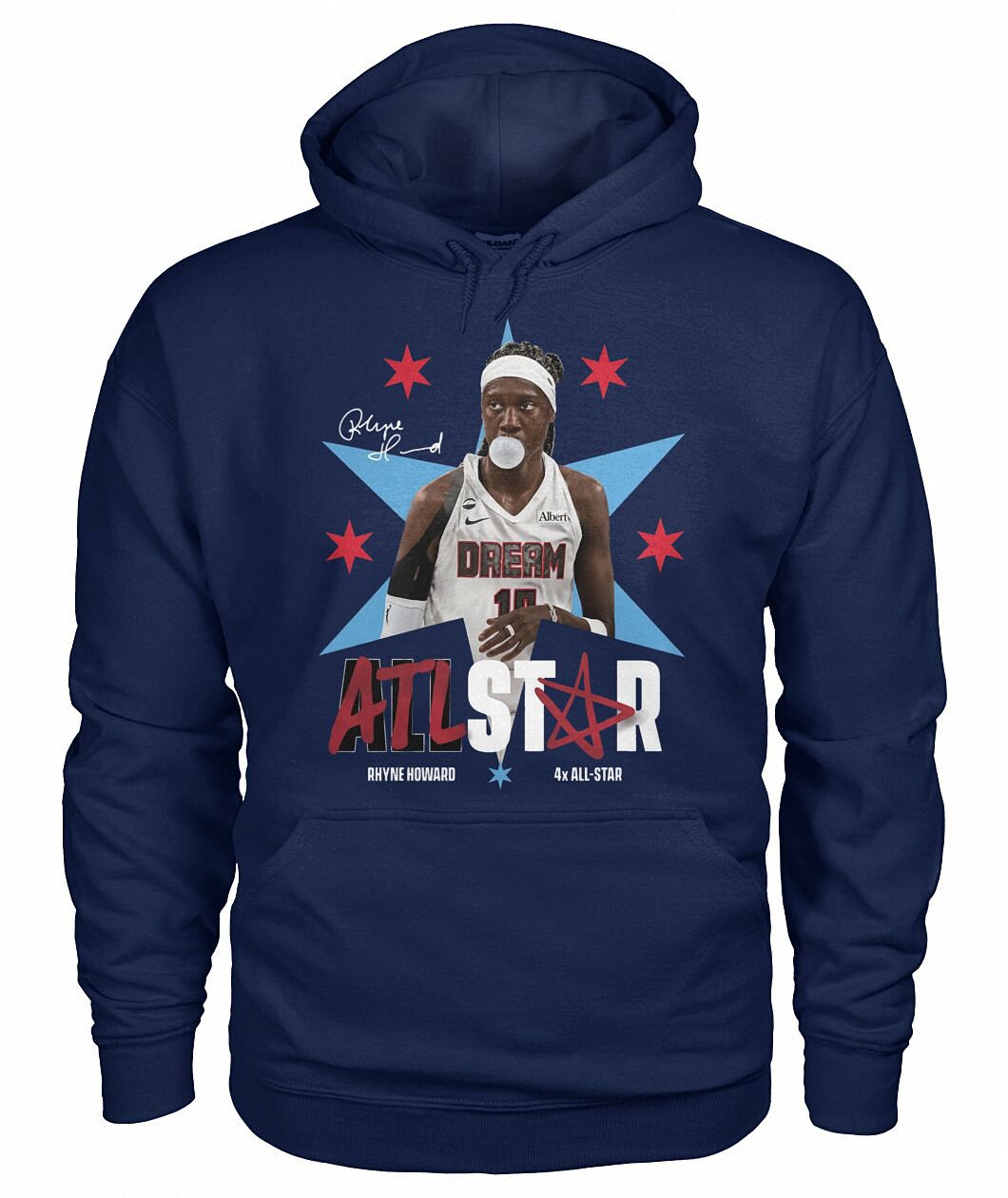 Rhyne Howard ATL STAR Hoodie - Atlanta Dream Fan Gear