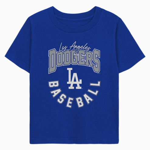 Kids LA Dodgers Baseball Shirt | Royal Blue Youth Apparel