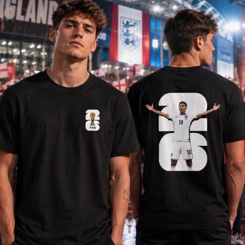 Jude Bellingham 2026 World Cup Graphic Tee | England #10