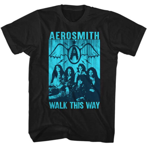 Vintage Aerosmith Walk This Way T-Shirt | Classic 70s Rock Band Tee