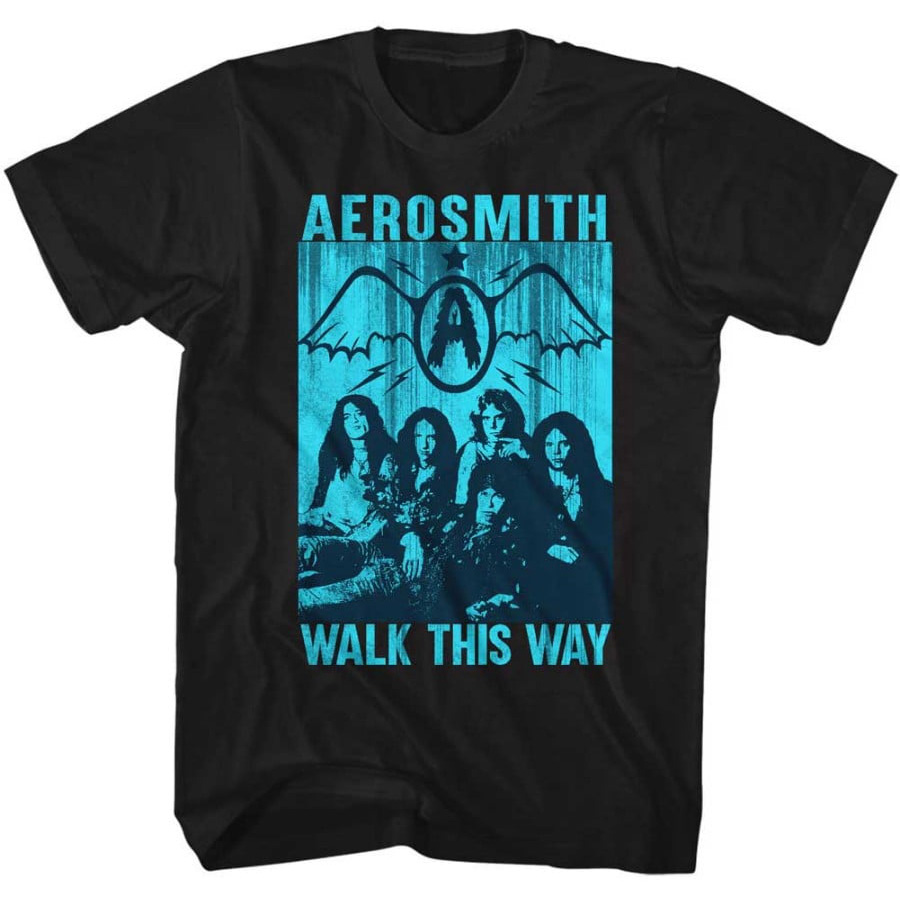Vintage Aerosmith Walk This Way T-Shirt | Classic 70s Rock Band Tee