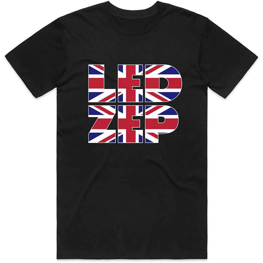 Vintage Led Zep Union Jack T-Shirt | Classic British Rock Band Tee