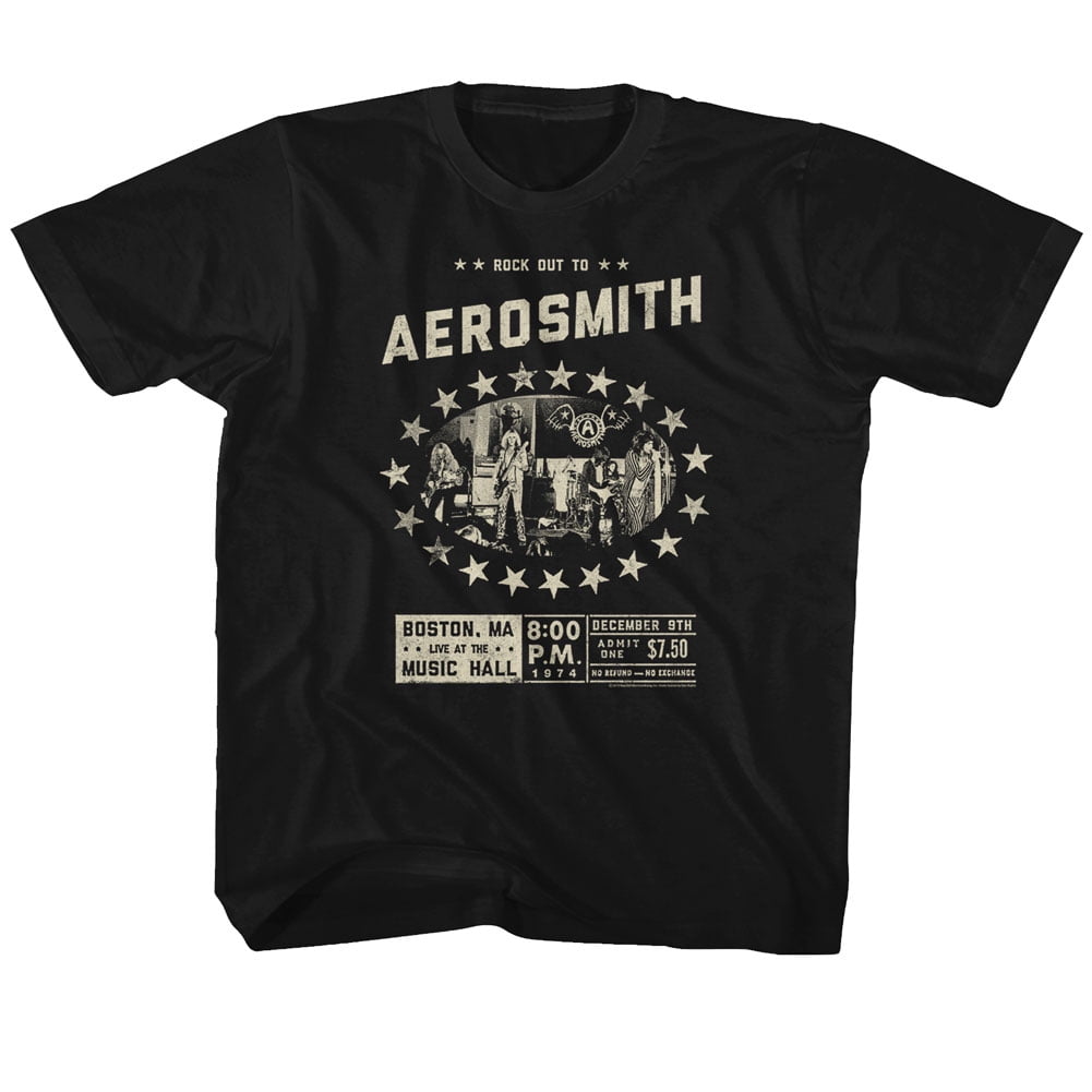 Kids Vintage Aerosmith T-Shirt - 1974 Boston Rock Graphic Tee