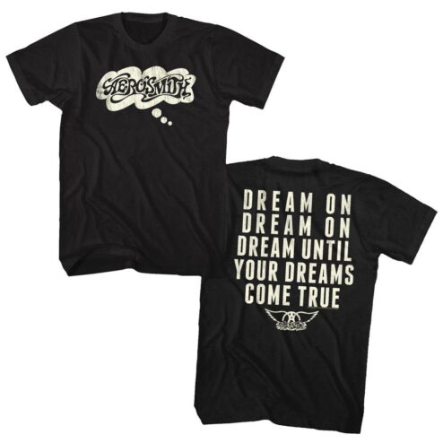 Dream On Aerosmith Lyrics T-Shirt | Vintage Classic Rock Graphic Tee