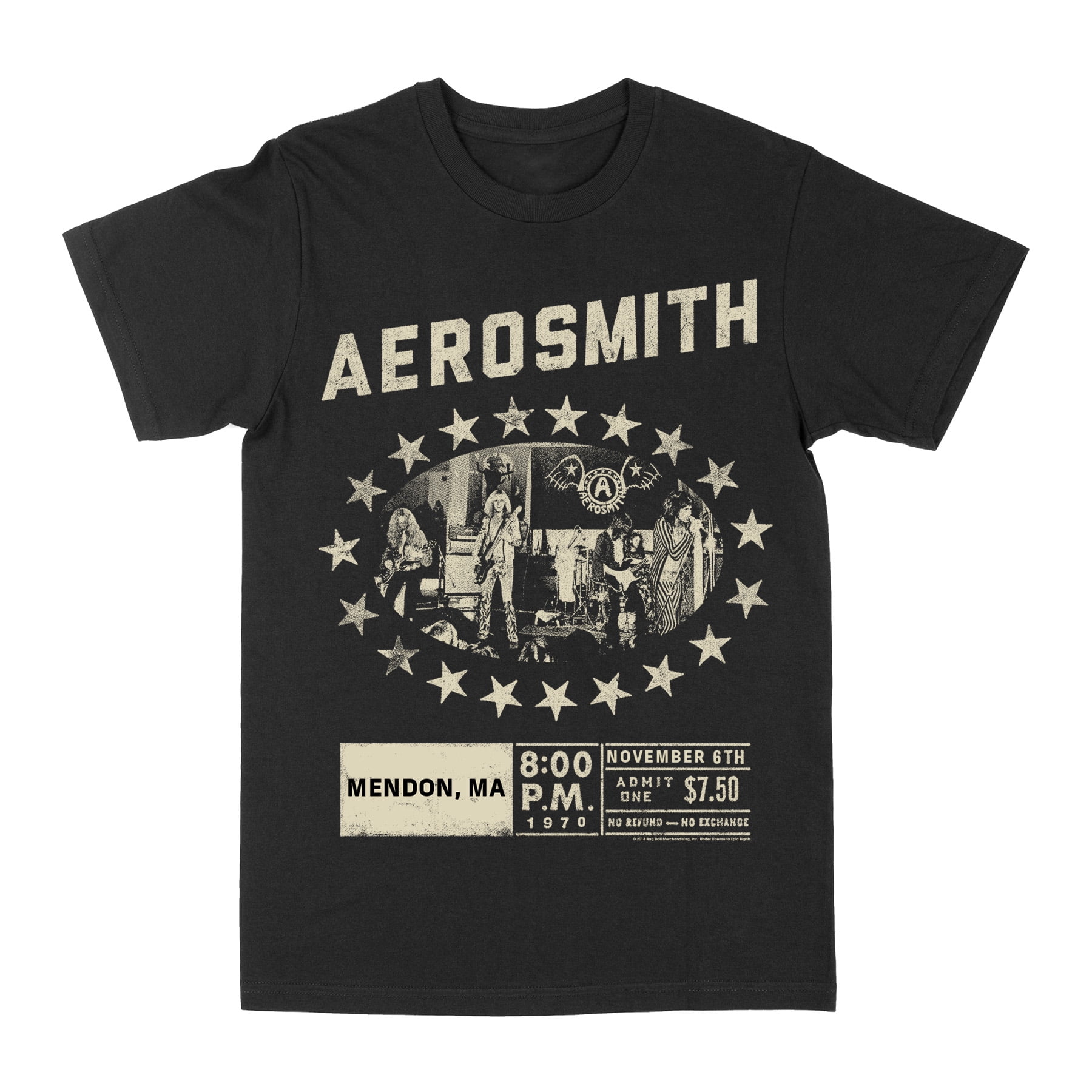 Aerosmith First Concert 1970 Mendon MA Vintage Graphic Tee