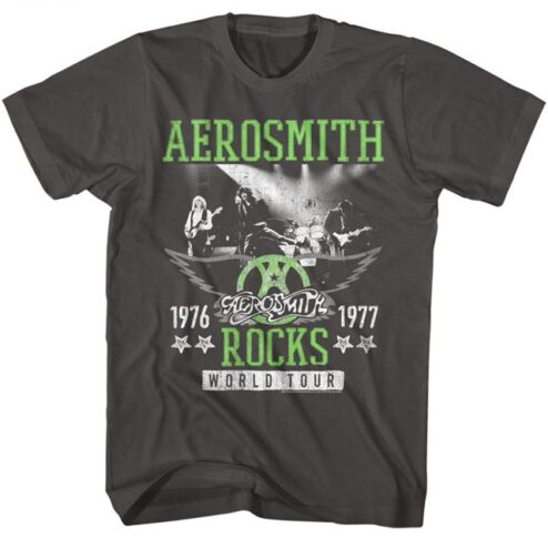 Vintage Aerosmith Rocks World Tour 1976-1977 Graphic Tee