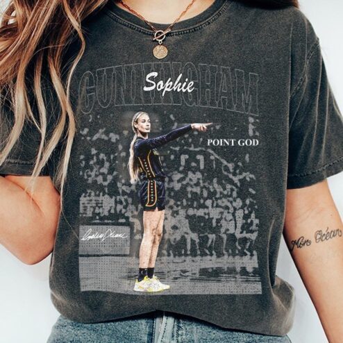 Vintage Point God Women's Basketball Graphic Tee Retro Hoops Shirt