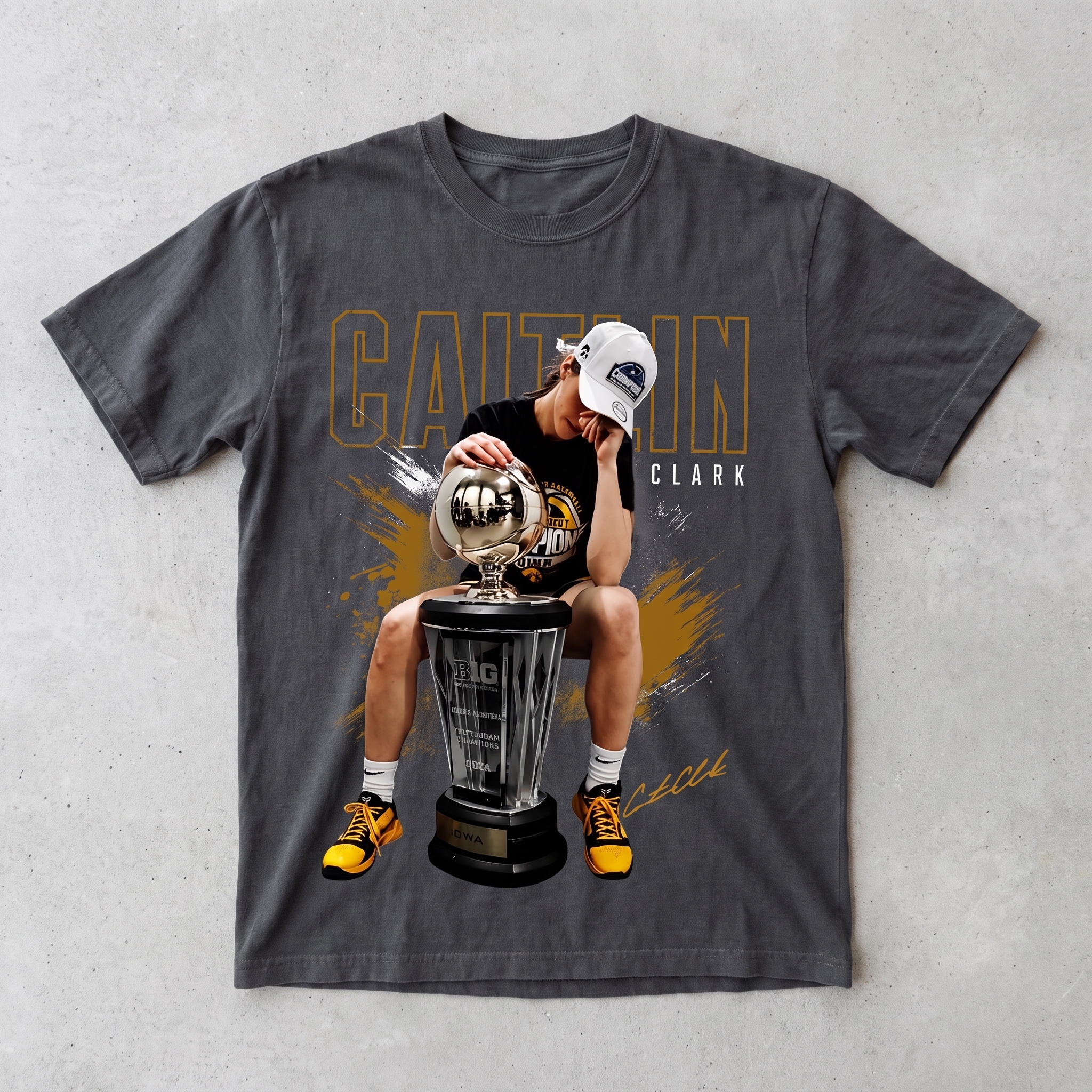 Vintage Clark Basketball Champion Graphic Tee - Retro Hoops Shirt