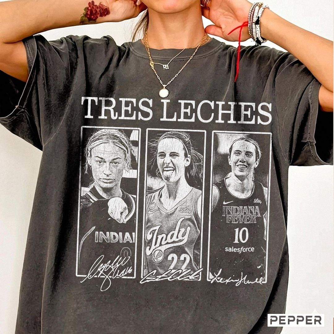 Tres Leches Caitlin Clark Indiana Bootleg Graphic Tee