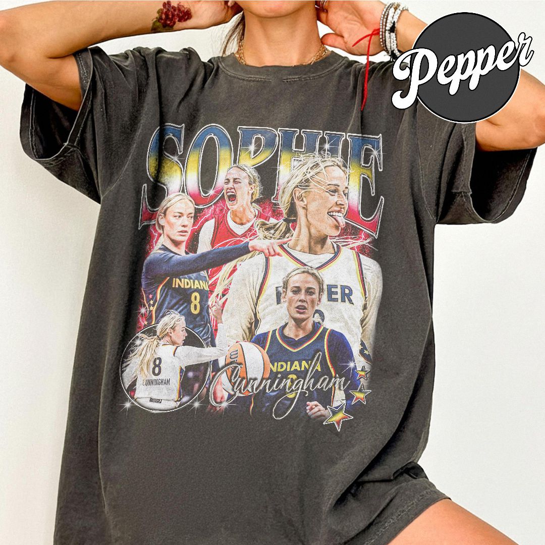 Sophie Cunningham Indiana Fever Vintage Bootleg Graphic Tee
