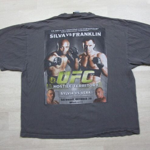 Anderson Silva vs Rich Franklin UFC 77 Vintage Graphic T-Shirt