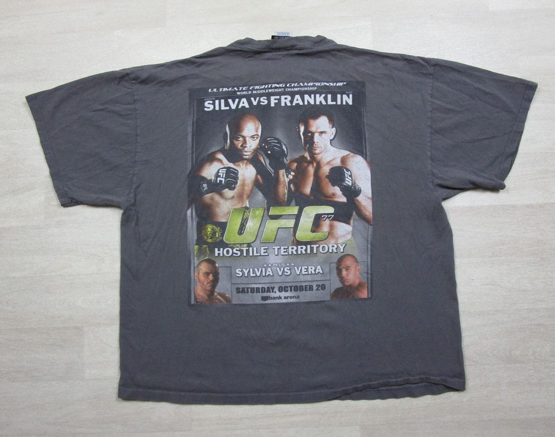 Anderson Silva vs Rich Franklin UFC 77 Vintage Graphic T-Shirt