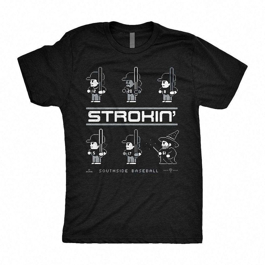 Southside Baseball Strokin' Retro 8-Bit Graphic T-Shirt