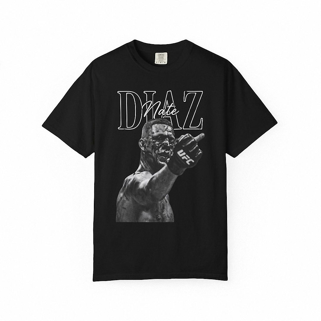 Nate Diaz UFC Graphic Tee - Vintage Bootleg MMA Shirt
