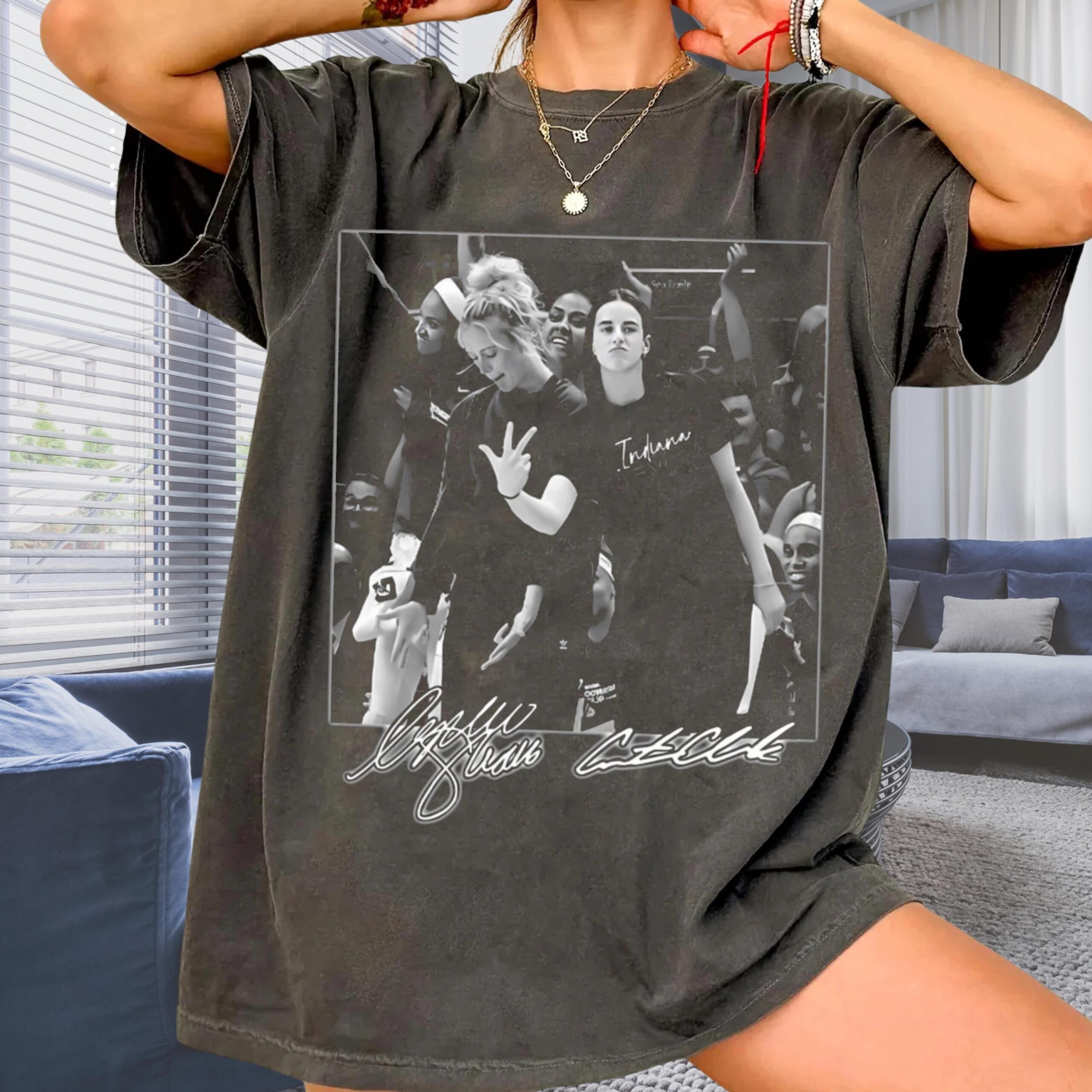Caitlin Clark Indiana Basketball Vintage Graphic Tee