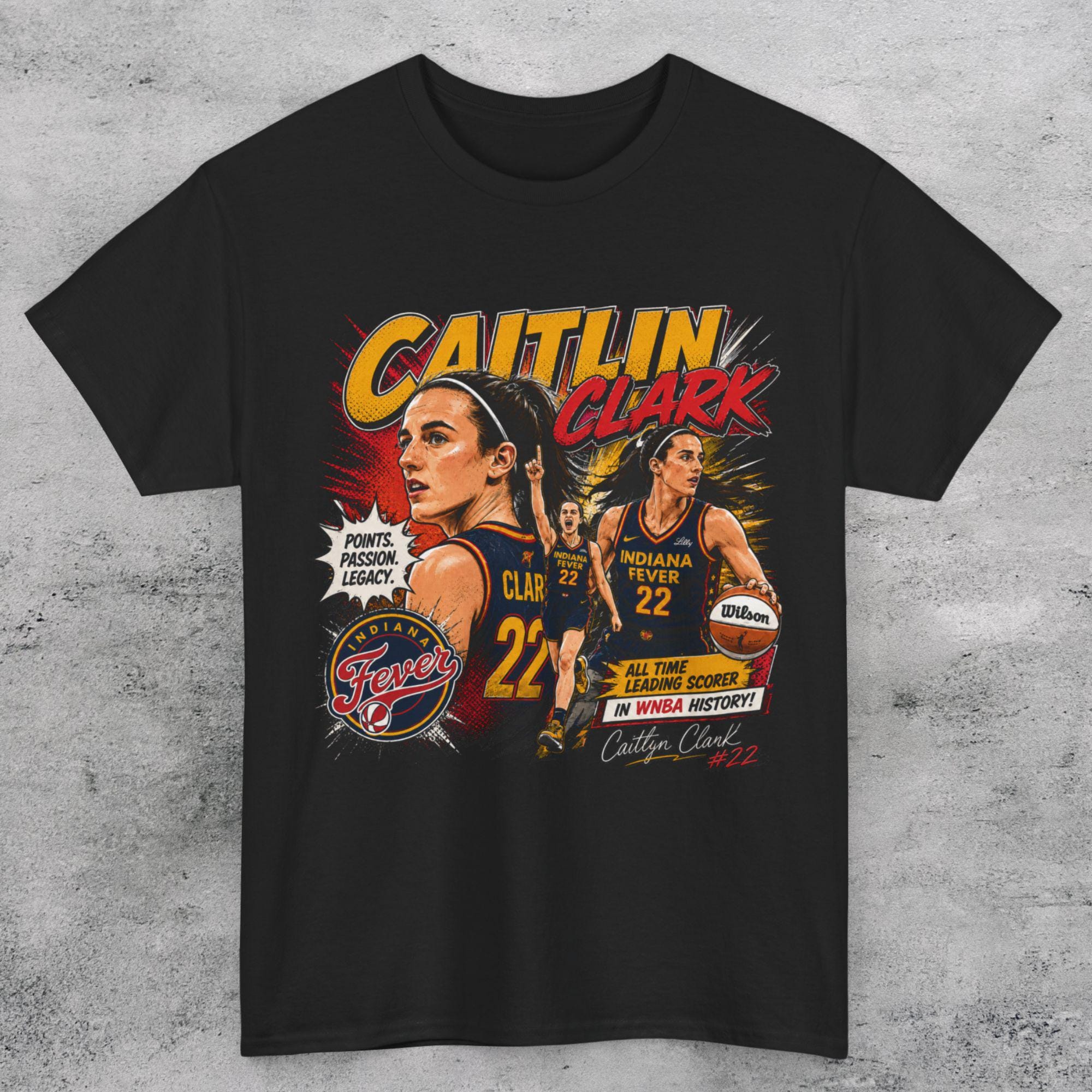 Caitlin Clark Indiana Fever Vintage Graphic T-Shirt