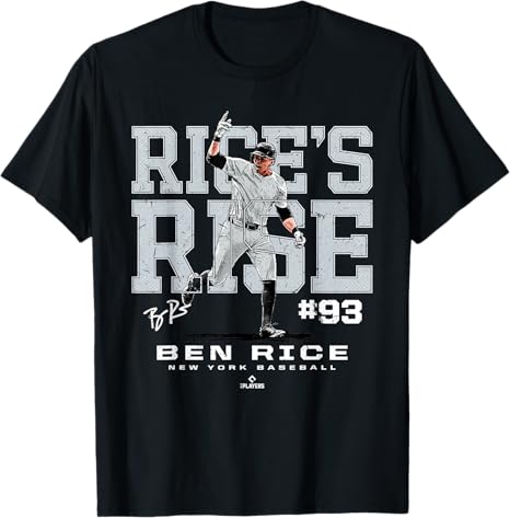 Ben Rice #93 New York Baseball Graphic Tee - Rice's Rise